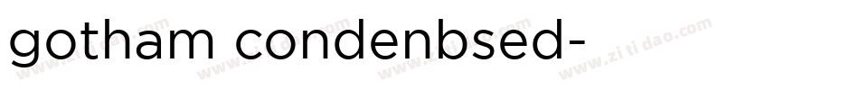 gotham condenbsed字体转换